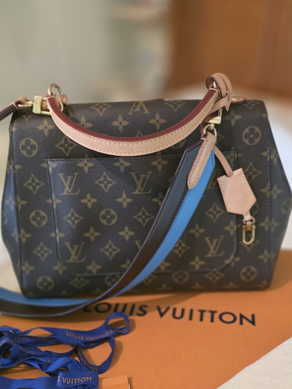 Louis Vuitton Brown Monogram Cluny  MM Satchel
